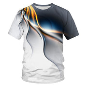 3D camouflage printed casual men's T-shirt