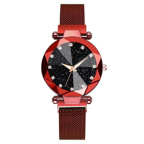 Starry Sky Luxury Women's Quartz Wristwatch with Diamonds