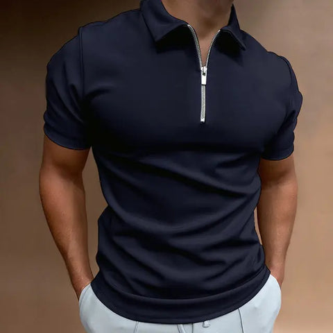 Summer Men's Solid Color Polo Shirts