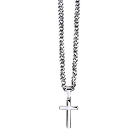 Artisan Cross Necklace on Cuban Chain