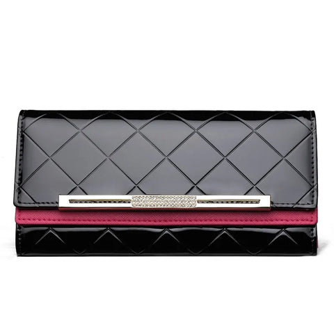 Luxury Women's Cowhide Leather Party Clutch Wallet