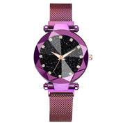 Starry Sky Luxury Women's Quartz Wristwatch with Diamonds