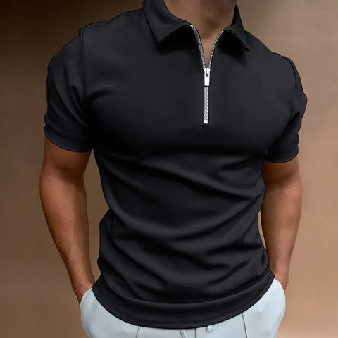 Summer Men's Solid Color Polo Shirts